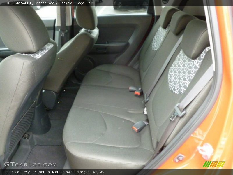 Molten Red / Black Soul Logo Cloth 2010 Kia Soul +