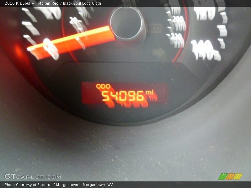 Molten Red / Black Soul Logo Cloth 2010 Kia Soul +