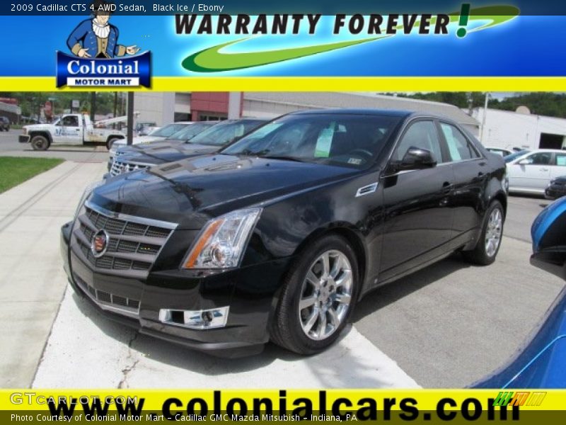 Black Ice / Ebony 2009 Cadillac CTS 4 AWD Sedan