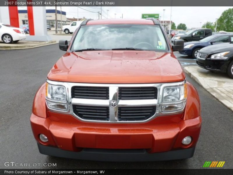 Sunburst Orange Pearl / Dark Khaki 2007 Dodge Nitro SXT 4x4