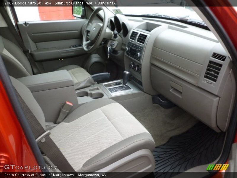 Sunburst Orange Pearl / Dark Khaki 2007 Dodge Nitro SXT 4x4