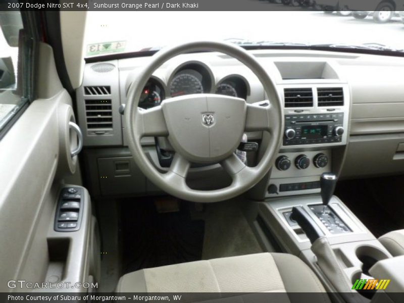 Sunburst Orange Pearl / Dark Khaki 2007 Dodge Nitro SXT 4x4