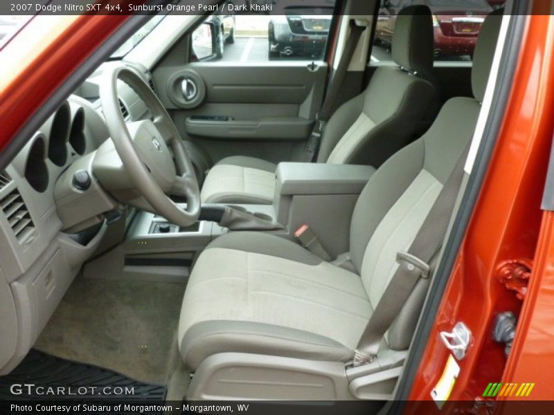 Sunburst Orange Pearl / Dark Khaki 2007 Dodge Nitro SXT 4x4