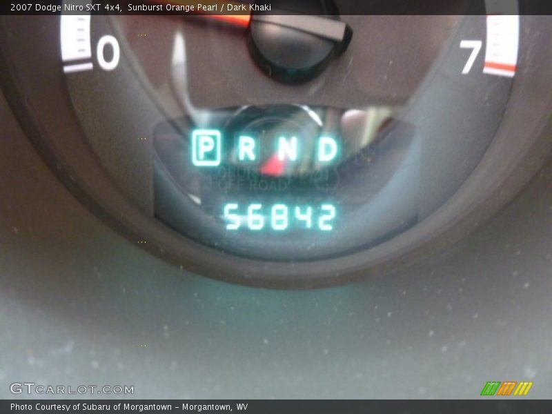 Sunburst Orange Pearl / Dark Khaki 2007 Dodge Nitro SXT 4x4