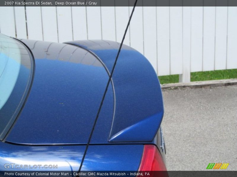 Deep Ocean Blue / Gray 2007 Kia Spectra EX Sedan