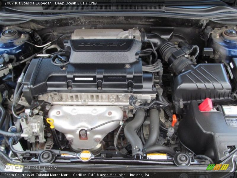 Deep Ocean Blue / Gray 2007 Kia Spectra EX Sedan