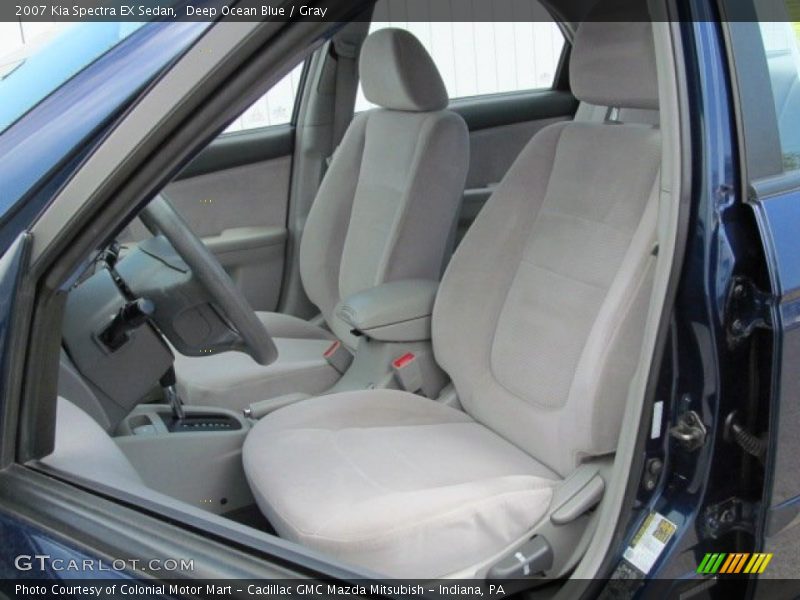 Deep Ocean Blue / Gray 2007 Kia Spectra EX Sedan