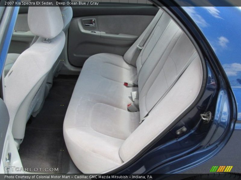 Deep Ocean Blue / Gray 2007 Kia Spectra EX Sedan