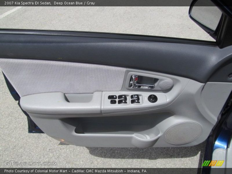 Deep Ocean Blue / Gray 2007 Kia Spectra EX Sedan