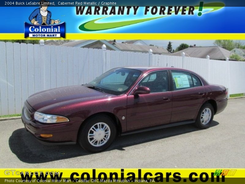 Cabernet Red Metallic / Graphite 2004 Buick LeSabre Limited
