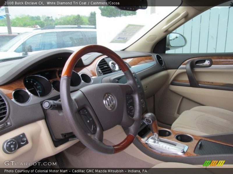 White Diamond Tri Coat / Cashmere/Cocoa 2008 Buick Enclave CX