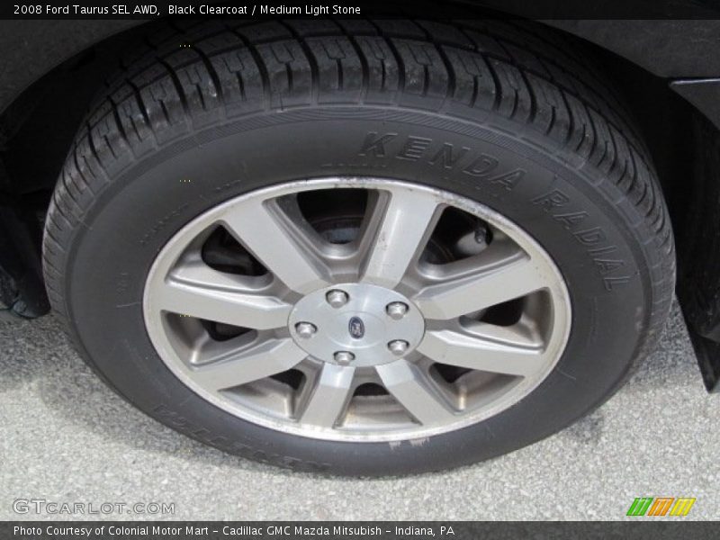 Black Clearcoat / Medium Light Stone 2008 Ford Taurus SEL AWD
