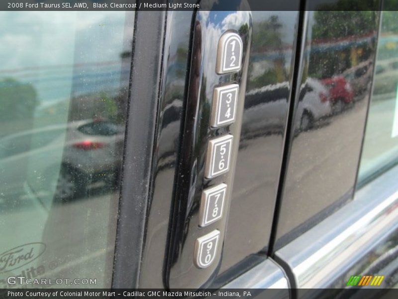 Black Clearcoat / Medium Light Stone 2008 Ford Taurus SEL AWD