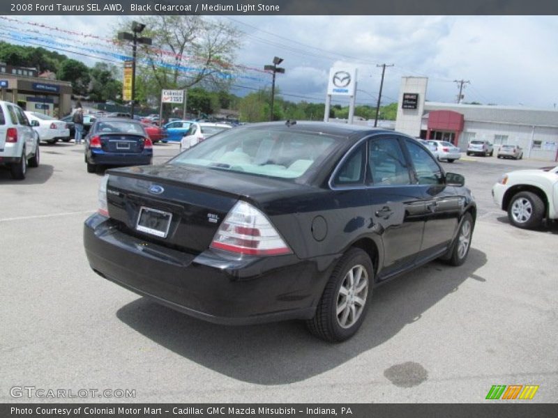 Black Clearcoat / Medium Light Stone 2008 Ford Taurus SEL AWD