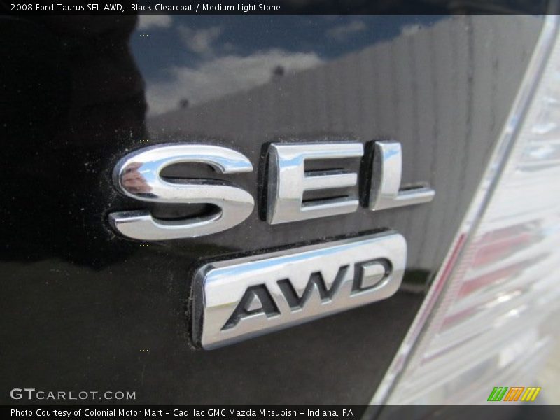 Black Clearcoat / Medium Light Stone 2008 Ford Taurus SEL AWD