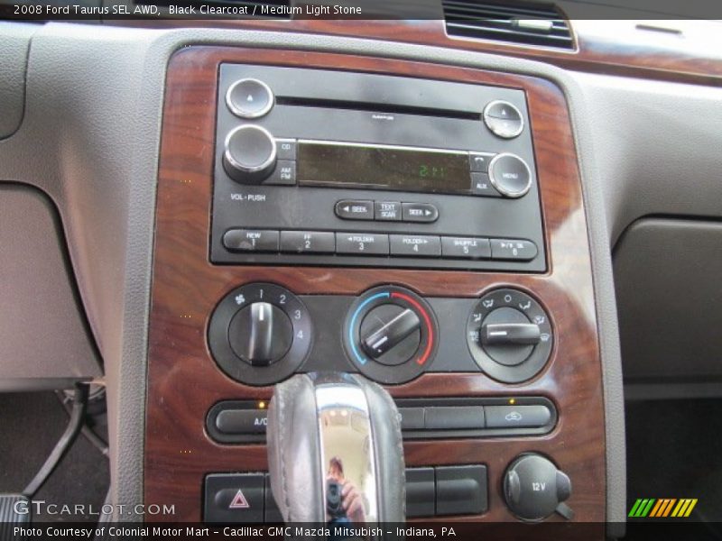 Black Clearcoat / Medium Light Stone 2008 Ford Taurus SEL AWD