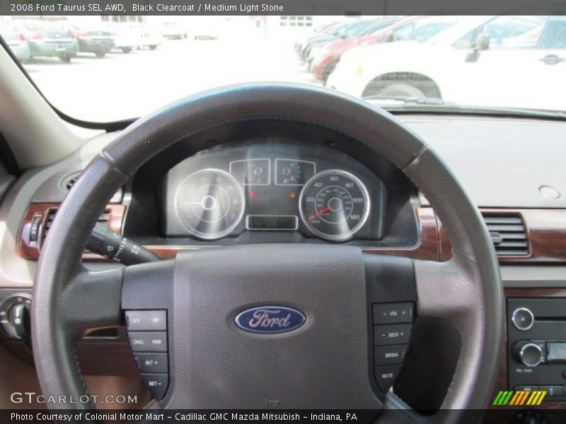 Black Clearcoat / Medium Light Stone 2008 Ford Taurus SEL AWD