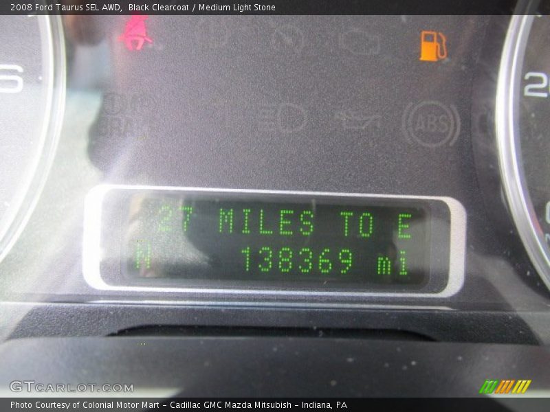 Black Clearcoat / Medium Light Stone 2008 Ford Taurus SEL AWD