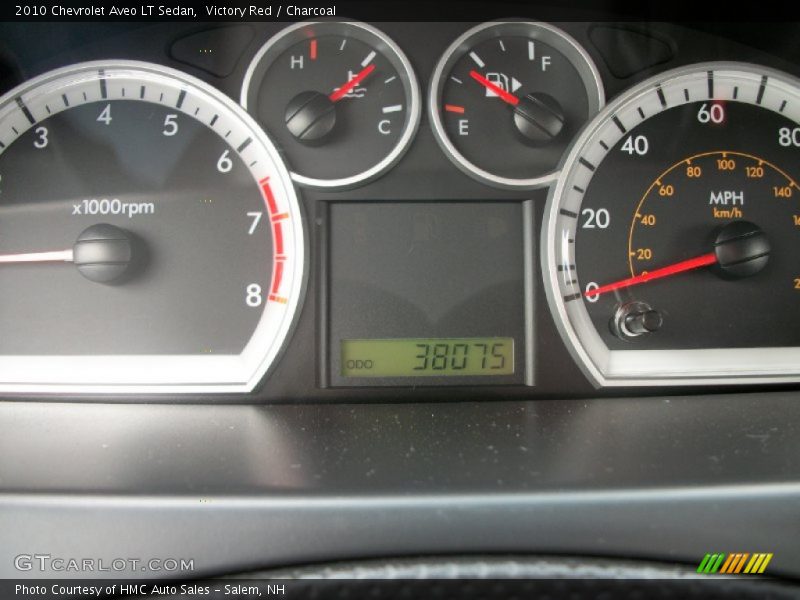 Victory Red / Charcoal 2010 Chevrolet Aveo LT Sedan