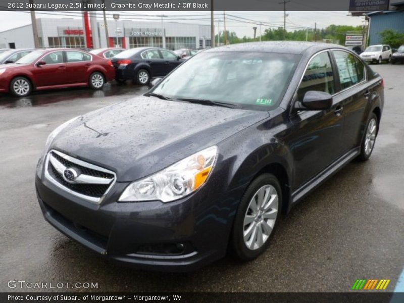 Graphite Gray Metallic / Off Black 2012 Subaru Legacy 2.5i Limited