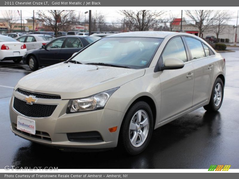 Gold Mist Metallic / Jet Black 2011 Chevrolet Cruze LT