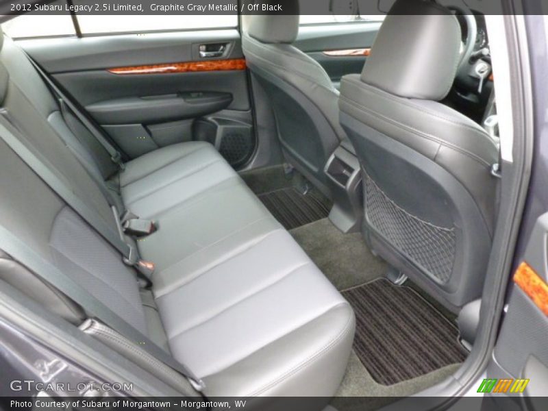 Rear Seat of 2012 Legacy 2.5i Limited
