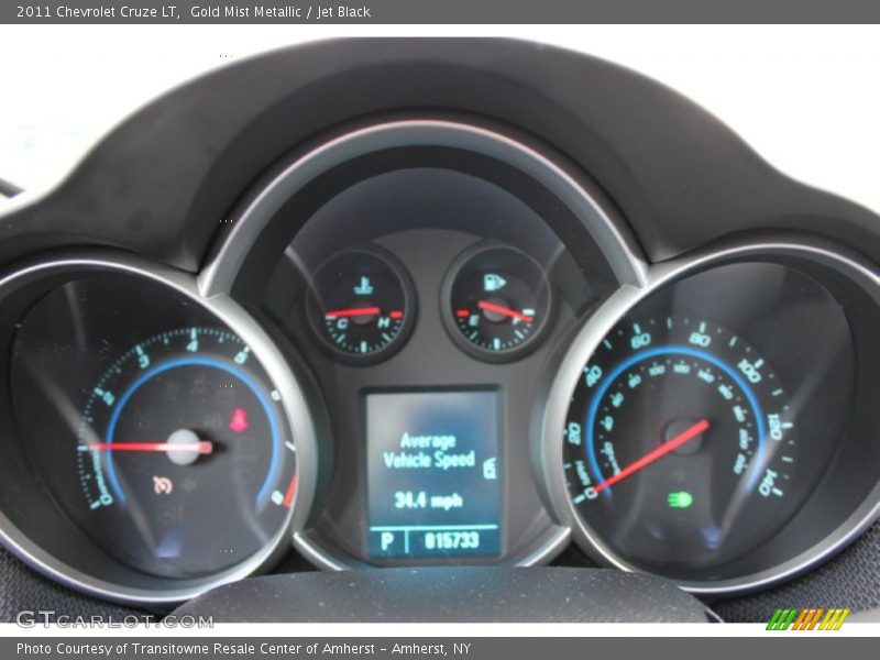 Gold Mist Metallic / Jet Black 2011 Chevrolet Cruze LT