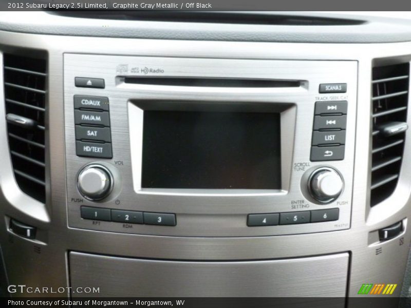 Audio System of 2012 Legacy 2.5i Limited