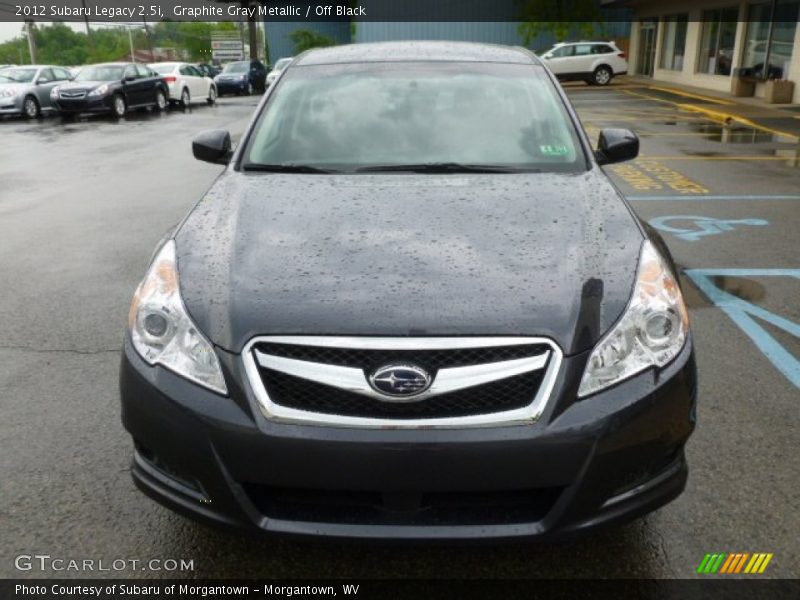 Graphite Gray Metallic / Off Black 2012 Subaru Legacy 2.5i