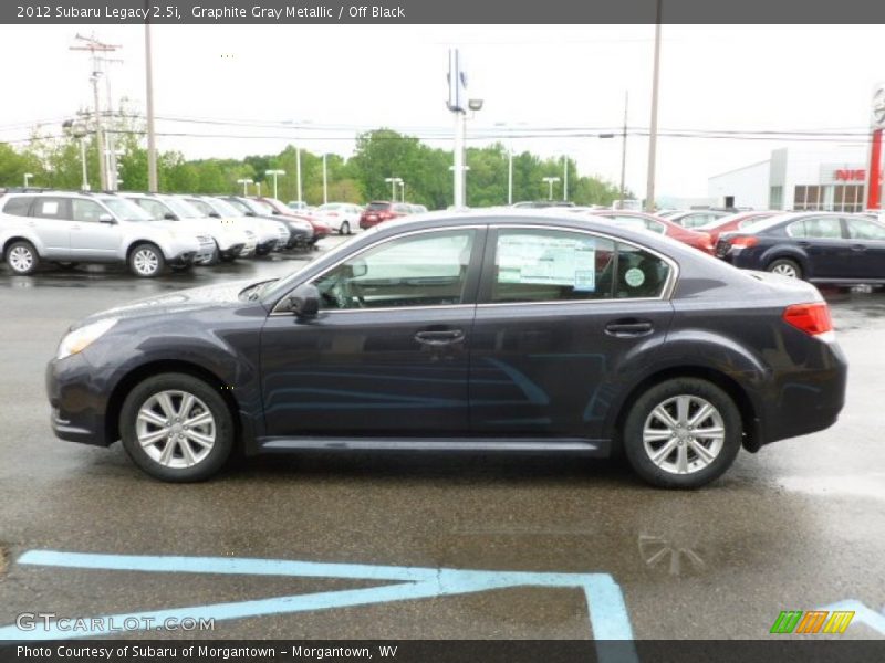 Graphite Gray Metallic / Off Black 2012 Subaru Legacy 2.5i