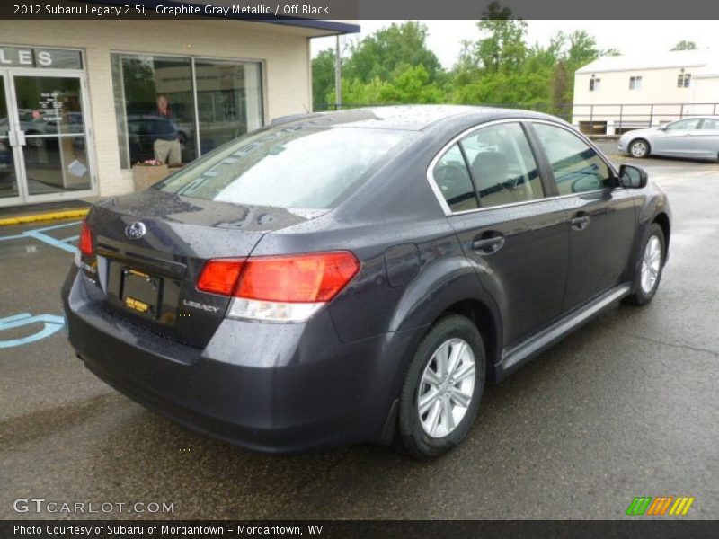 Graphite Gray Metallic / Off Black 2012 Subaru Legacy 2.5i