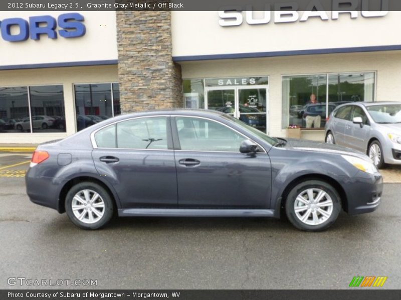 Graphite Gray Metallic / Off Black 2012 Subaru Legacy 2.5i