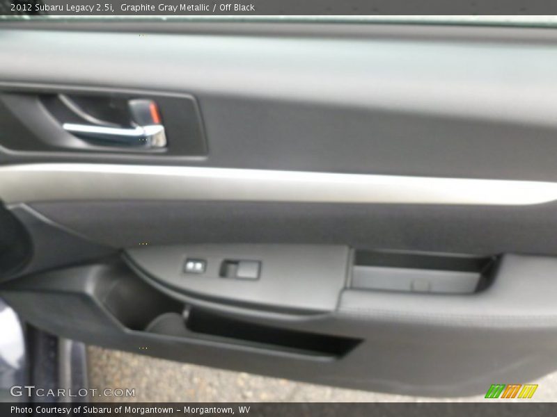 Graphite Gray Metallic / Off Black 2012 Subaru Legacy 2.5i