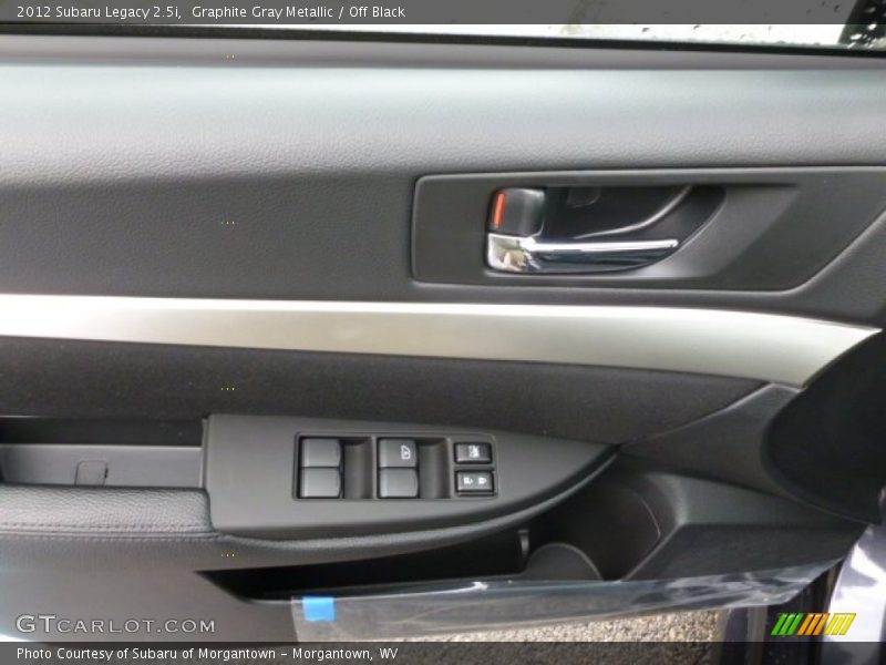 Graphite Gray Metallic / Off Black 2012 Subaru Legacy 2.5i
