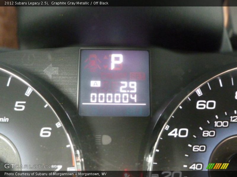 Graphite Gray Metallic / Off Black 2012 Subaru Legacy 2.5i