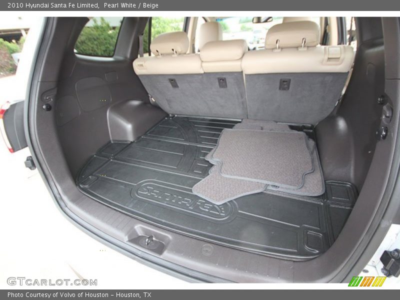 Pearl White / Beige 2010 Hyundai Santa Fe Limited