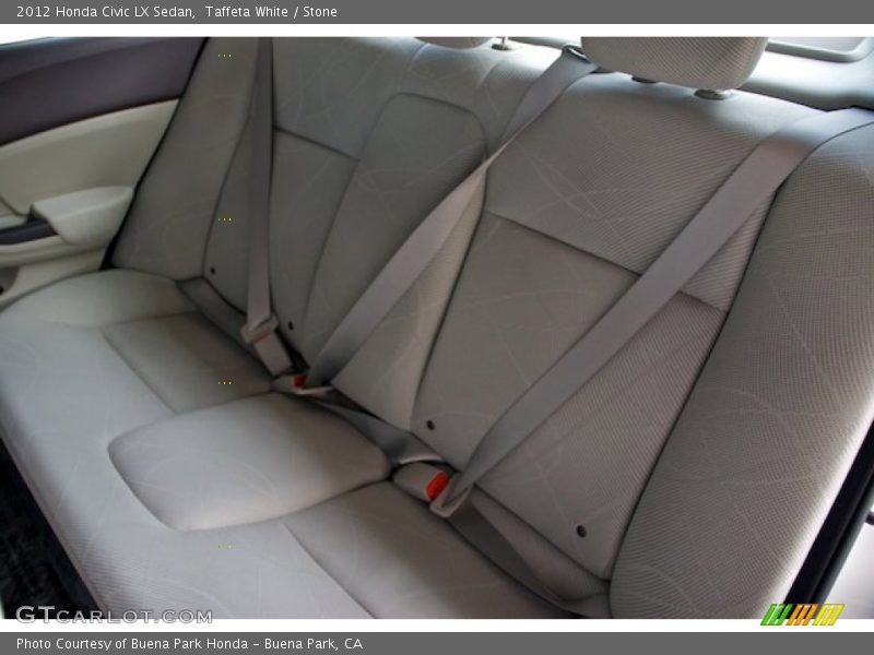 Taffeta White / Stone 2012 Honda Civic LX Sedan