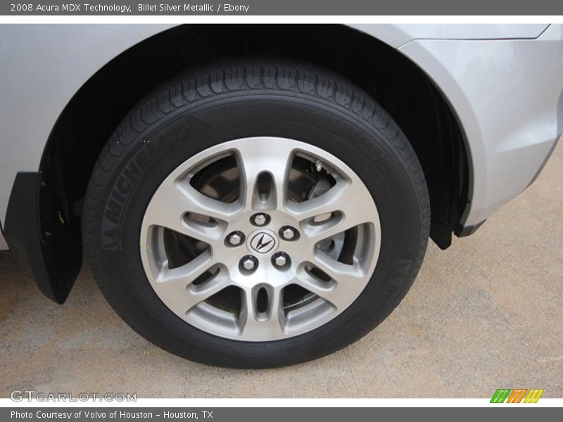 Billet Silver Metallic / Ebony 2008 Acura MDX Technology