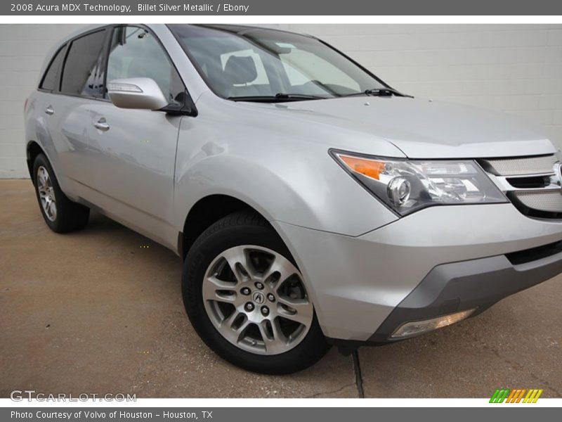 Billet Silver Metallic / Ebony 2008 Acura MDX Technology