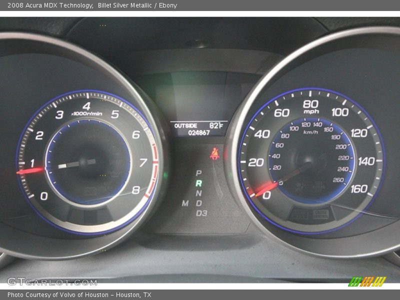 Billet Silver Metallic / Ebony 2008 Acura MDX Technology