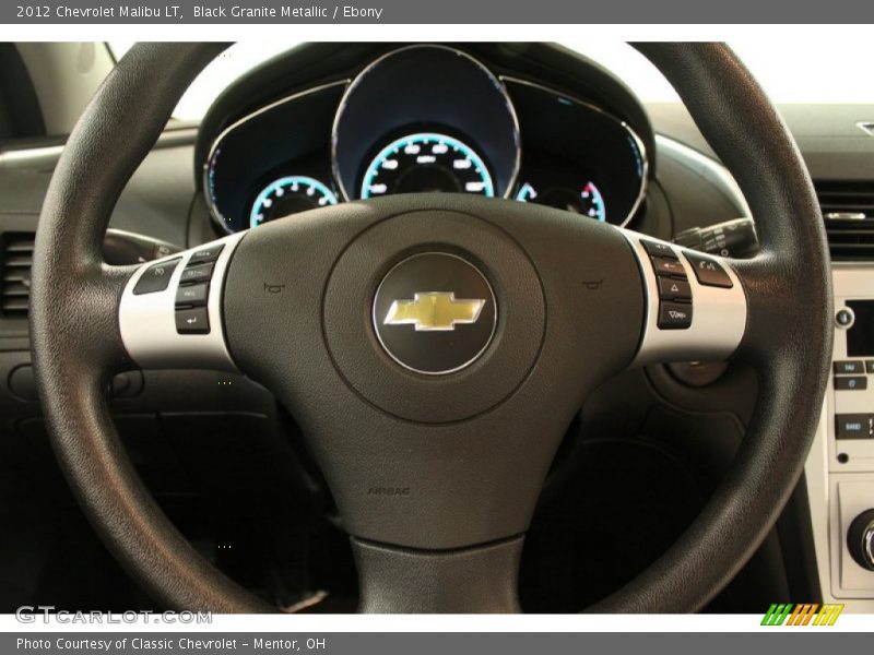 Black Granite Metallic / Ebony 2012 Chevrolet Malibu LT