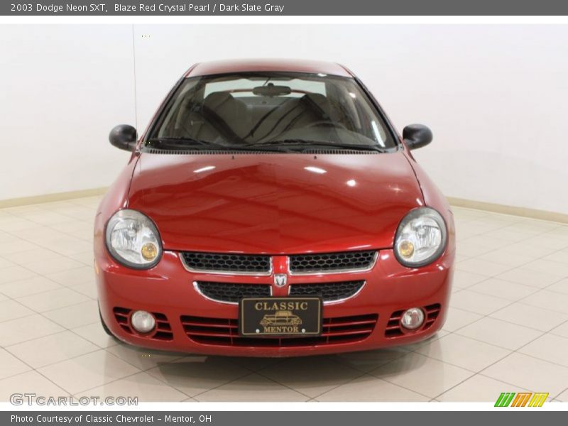 Blaze Red Crystal Pearl / Dark Slate Gray 2003 Dodge Neon SXT