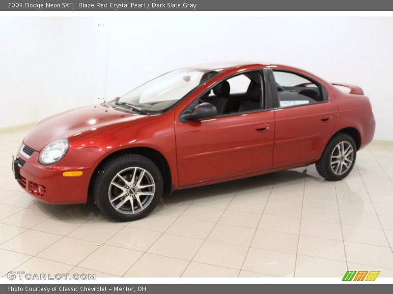 Blaze Red Crystal Pearl / Dark Slate Gray 2003 Dodge Neon SXT