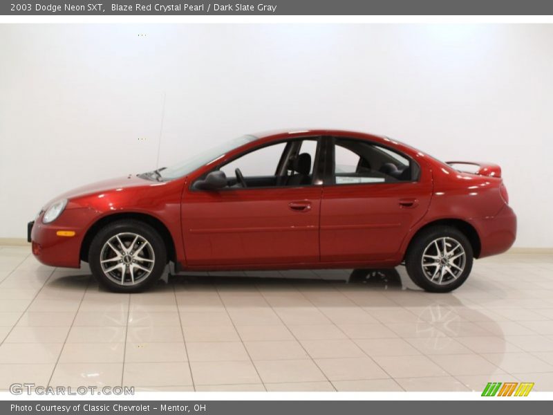Blaze Red Crystal Pearl / Dark Slate Gray 2003 Dodge Neon SXT