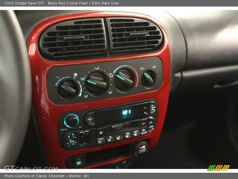 Blaze Red Crystal Pearl / Dark Slate Gray 2003 Dodge Neon SXT