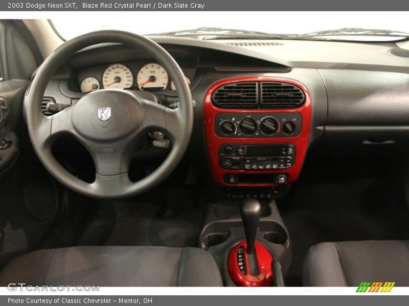 Blaze Red Crystal Pearl / Dark Slate Gray 2003 Dodge Neon SXT