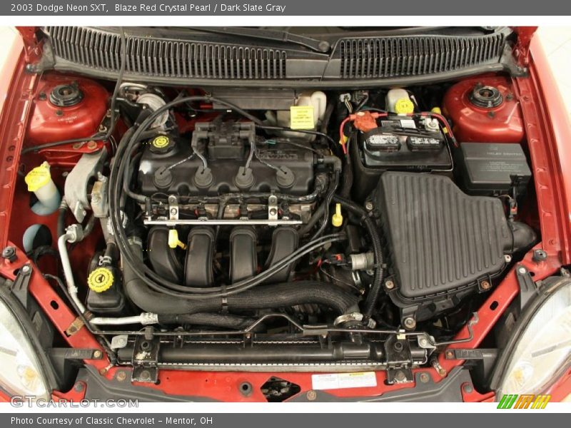Blaze Red Crystal Pearl / Dark Slate Gray 2003 Dodge Neon SXT