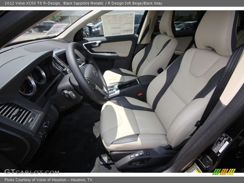 Black Sapphire Metallic / R Design Soft Beige/Black Inlay 2012 Volvo XC60 T6 R-Design