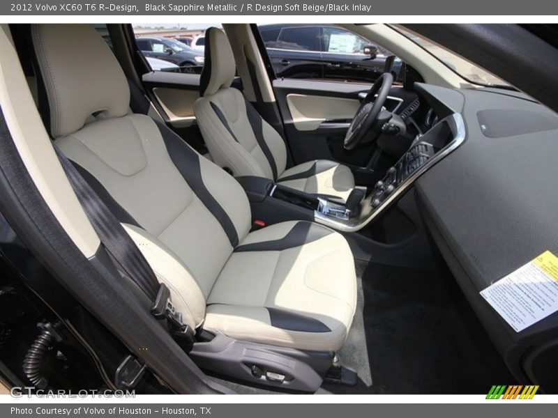 Black Sapphire Metallic / R Design Soft Beige/Black Inlay 2012 Volvo XC60 T6 R-Design