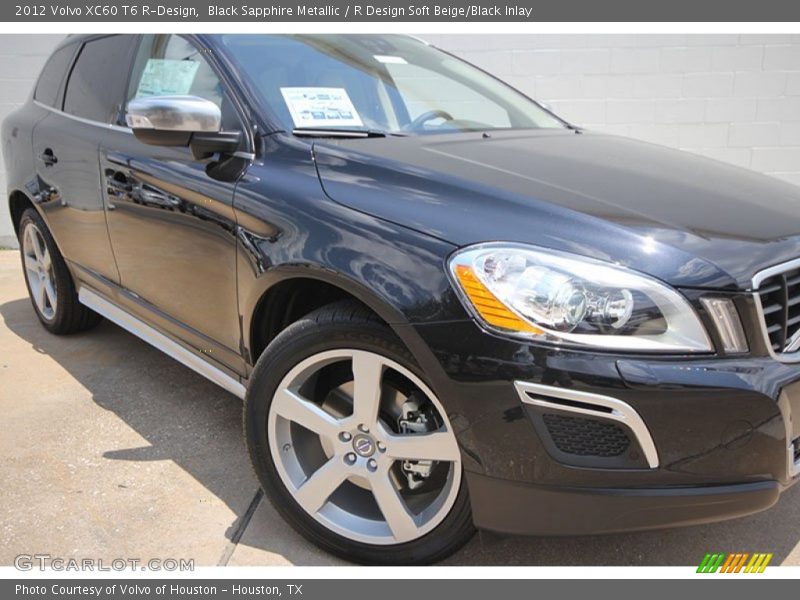 Black Sapphire Metallic / R Design Soft Beige/Black Inlay 2012 Volvo XC60 T6 R-Design